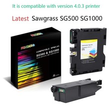Latest Sawgrass SG500 SG1000 dye Sublimation Ink Cartridges Waste Ink Collector