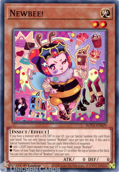 ROTA-EN029 Newbee! : Common 1st Edition YuGiOh Card