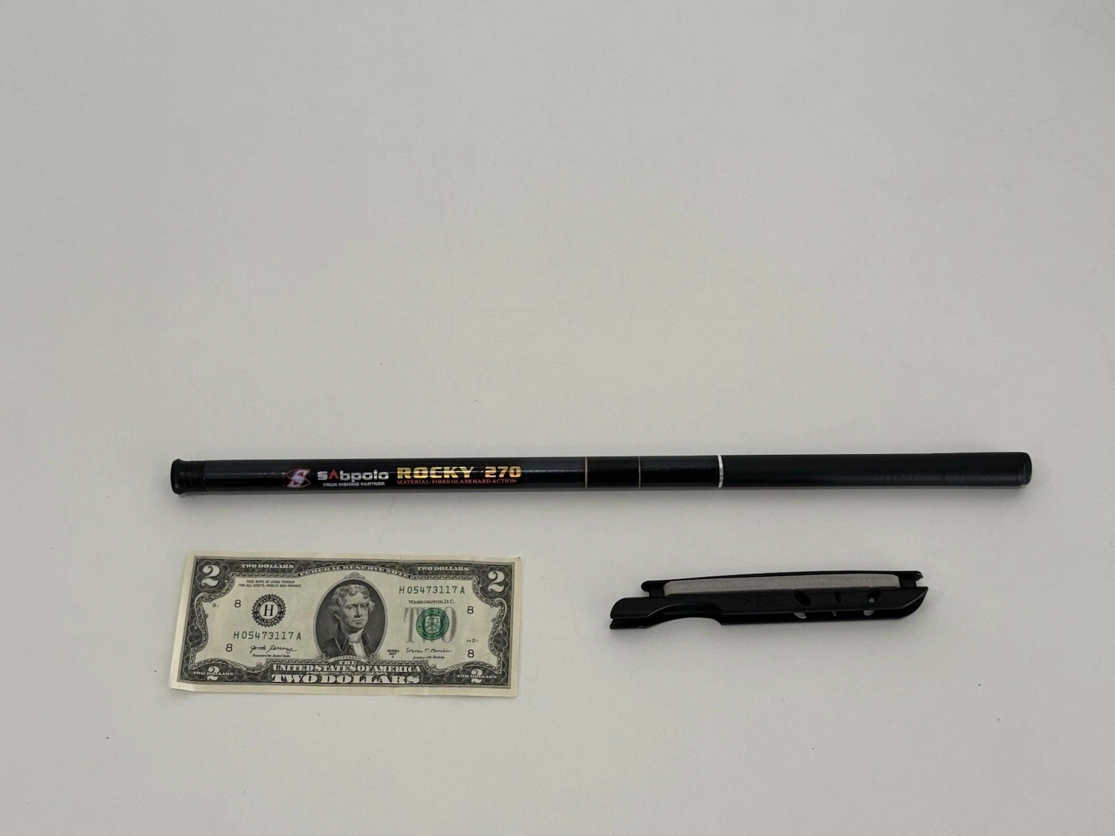 Tenkara fly rod fishing pole with line holder - 6.5ft