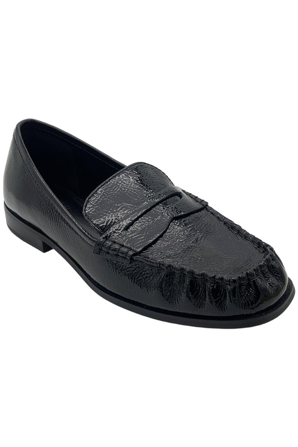 Michael Kors Womens Carlson Loafer Black Patent 11390₽