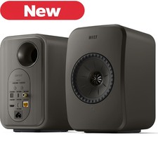 KEF LSX II LT Wireless HiFi Speakers - Graphite Gray Bluetooth Wi-Fi SEALED