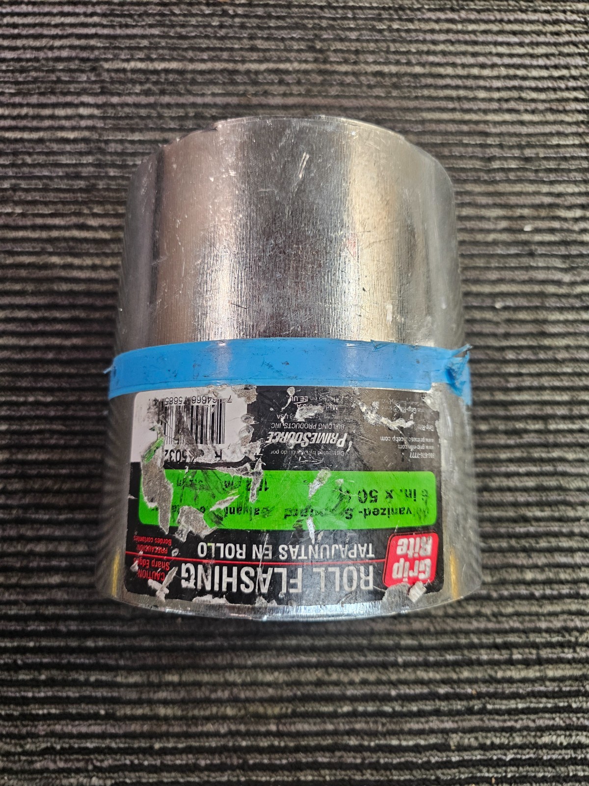 Grip-Rite RVG65032 6-Inch X 50-Foot 32-Gauge Galvanized Roll Flashing