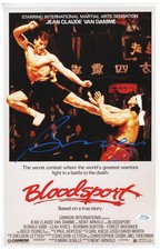 Bolo Yeung Signed 12x18 Bloodsport Movie Poster Exact Photo Proof ACOA