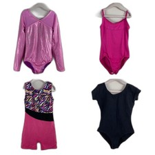 Gymnastics Dance Metallic Sparkle Leotards Set of 4
