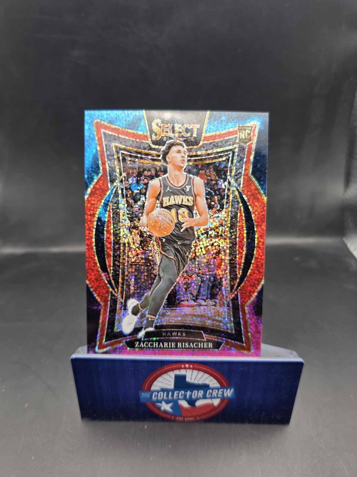2024-25 Panini Select Zaccharie Risacher Concourse RC Cosmic Rookie SSP Hawks