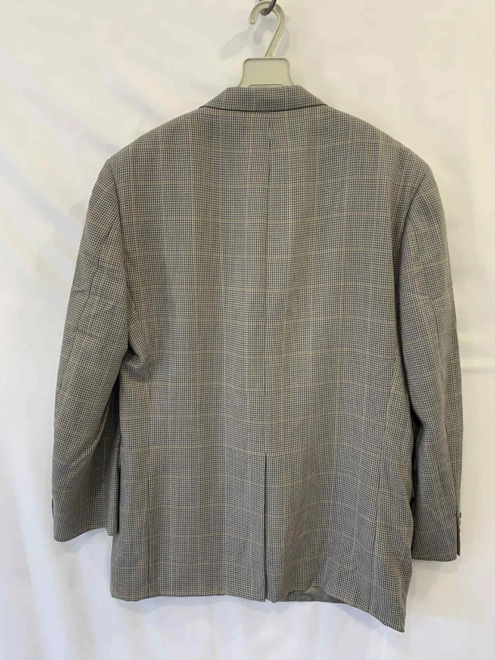 Blazer Abrigo Deportivo Para Hombre Aquascutum 2 Botones Pata de Gallo Gris Lana 46R EE. UU. #25 Foto 2 de 4