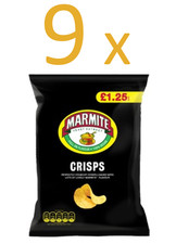 9 x Golden Wonder Marmite Crisps 65g – Half Box – Bold Yeasty Flavour Snack