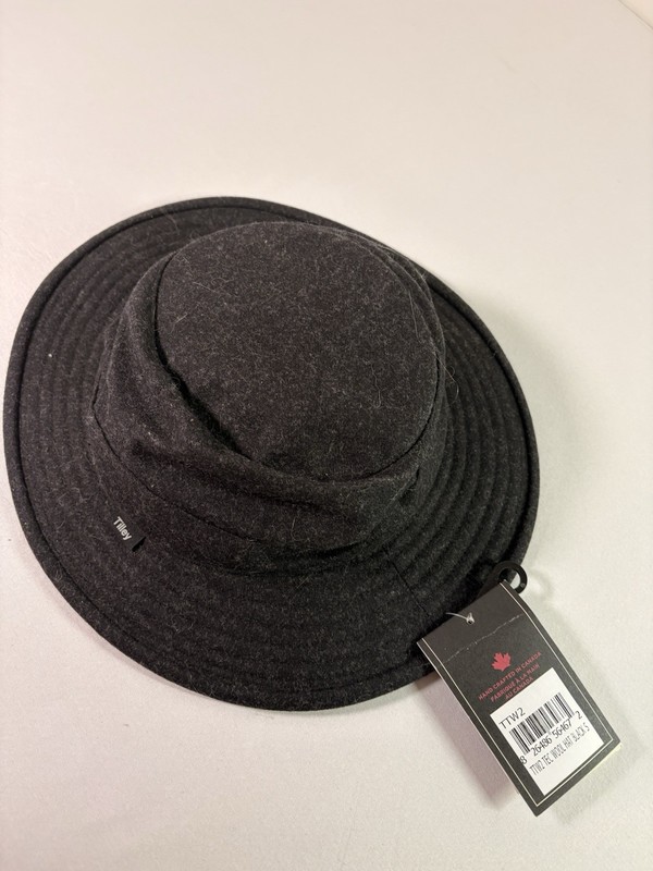 BRAND NEW black Tilley Tech Wool Hat Unisex Sz Small/ Sun Protection/ 🇨🇦