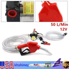 200w Fuel Transfer Pump Electric Diesel Kerosene Pump 12V DC Nozzle Hoses