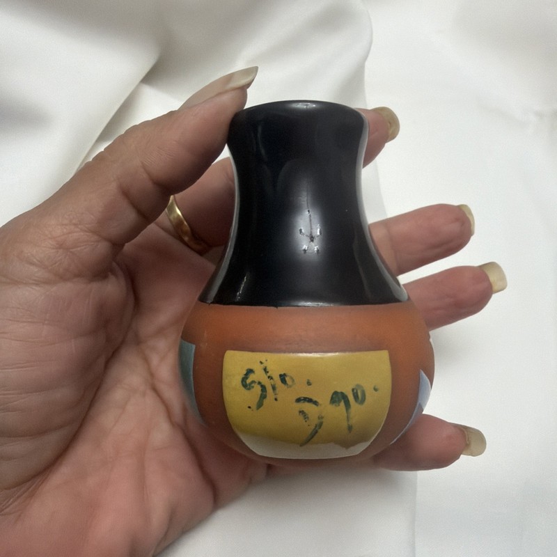 Santo Domingo Original Handmade Small Vase 3”