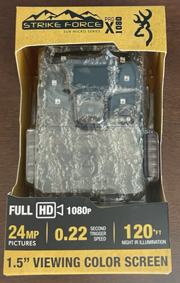 Browning Strike Force Pro X 1080 Trail Camera 24MP 1080p HD Video BTC-5PX-1080