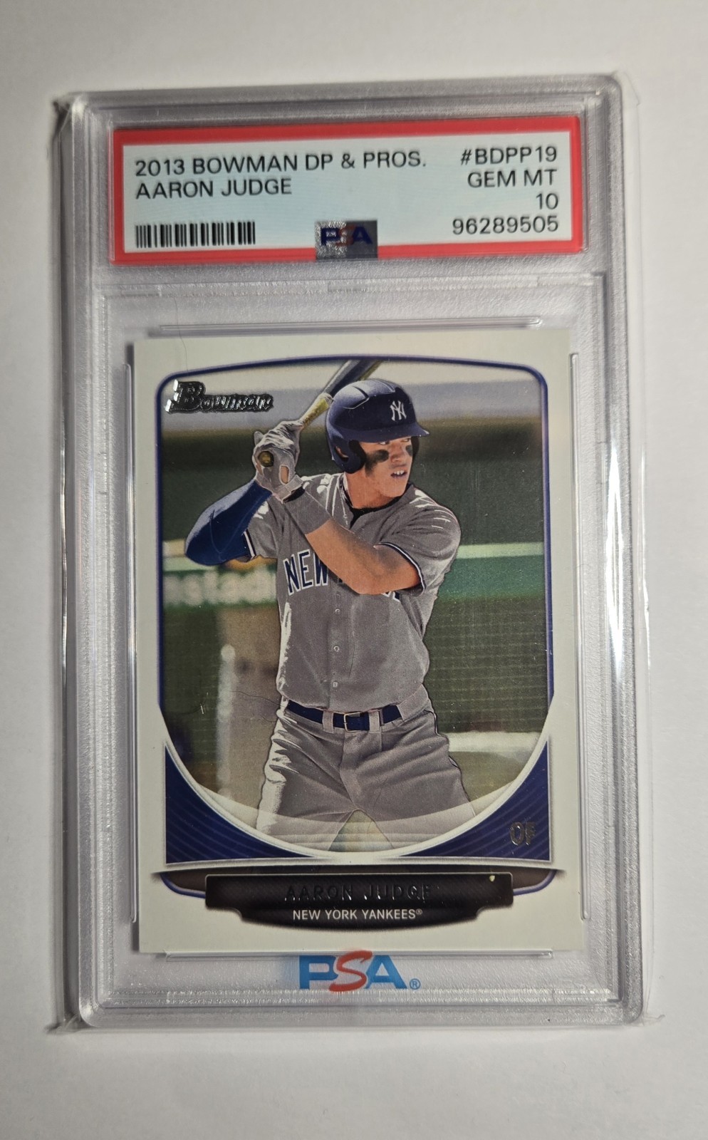 2013 BOWMAN DRAFT PICKS & PROSPECTS #BDPP19 AARON JUDGE RC PSA 10!! FUTURE HOF view 1
