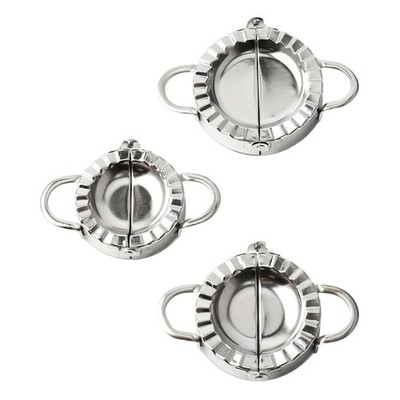 3Pcs excellent Steel pierogi Press 3 Measurements For Residential And Business