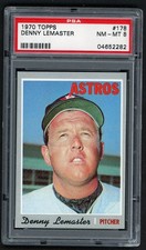 1970 Topps DENNY LEMASTER Houston Astros #178 PSA 8 NM/MT Condition