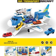 Airplane Toy Transport Plane Toys for Kids Transport Cargo Airplane Car Play Set