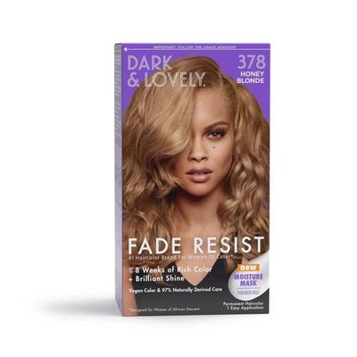 Dark & Lovely Fade Resist Honey Blonde 378 Hair Color   Single Pack   New