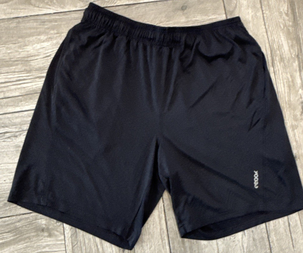 Reebok Shorts Mens Workout Running Yoga Athletic Size Large Dark Gray