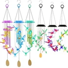 10 Styles New Solar Wind Chimes Home Decor Color Changing Waterproof Wind Chimes