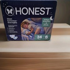 The Honest Company Clean Conscious Overnight Diapers Size 6 34ct