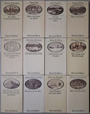 12 Bücher Klassische Reisen Brockhaus Verlag, Afrika, Arktis, Thüringer Wald...