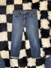 Kut From The Kloth Catherine Slim Boyfriend Size 12 Crop Jeans Non Distressed