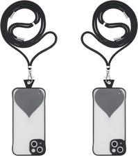Vicloon Phone Landyard Neckstrap, 2PCS Lanyard Neck Strap and Heart Phone Tether