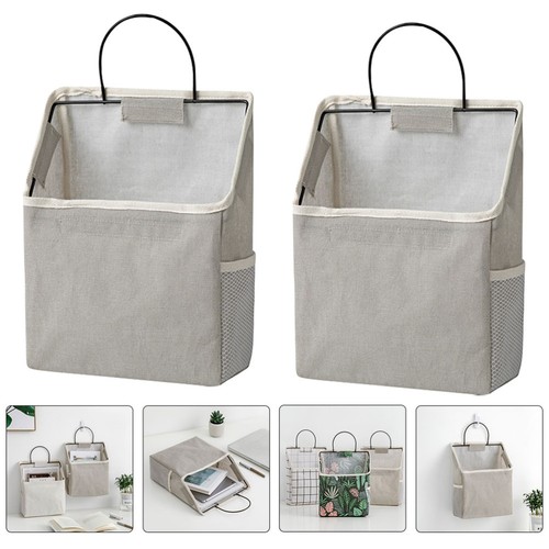 2 Sets Wall Mounted Storage Bag Hanging Pocket Door Over-the-door