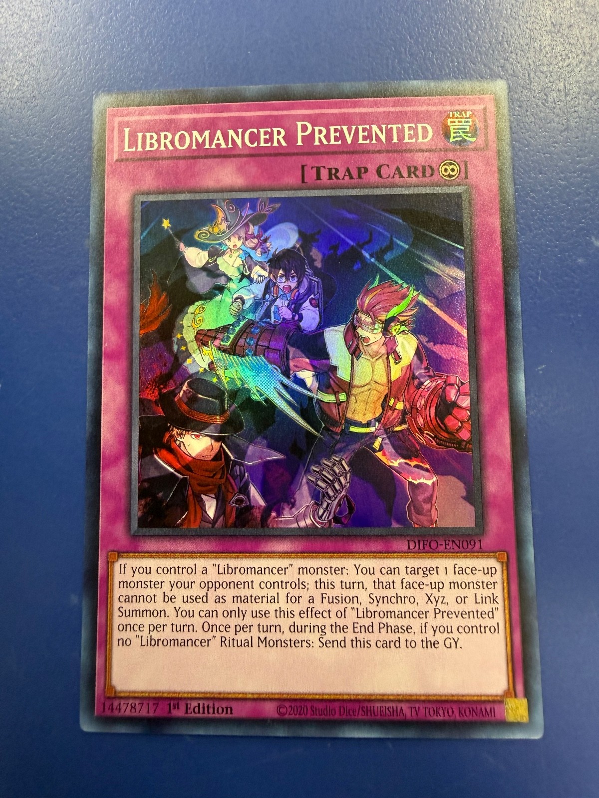Libromancer Prevented 1st Edition Super Rare Dimension Force DIFO-EN091 NM