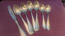 7 Pieces Cambridge Cherish Stainless Steel Flatware Lot