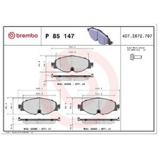 Satz Bremsbeläge Bremsklötze vorne für VW Touran 5T1 UP! 121 id57884