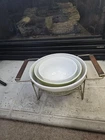 Vintage Pyrex Mixing Bowls Set Of 3 - 402 403 & 404 With Stand