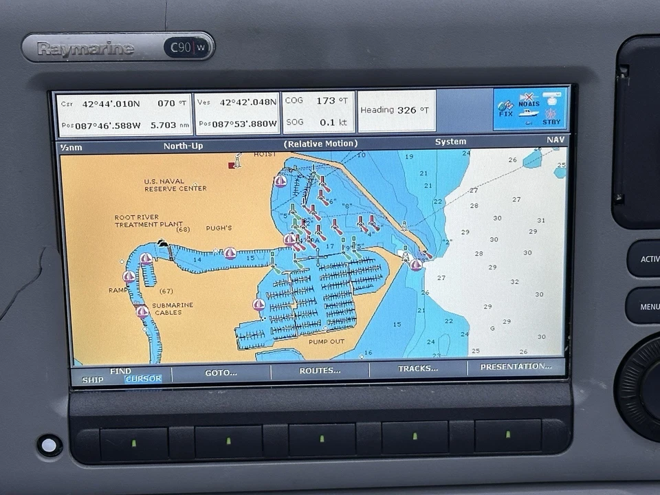 Raymarine C90w Widescreen GPS Chartplotter Multifunction Display; Fully Tested - Image 2 of 4