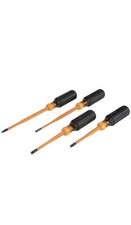 Klein Tools 33734INS 4-Piece Slim-Tip Insulated Screwdriver Set