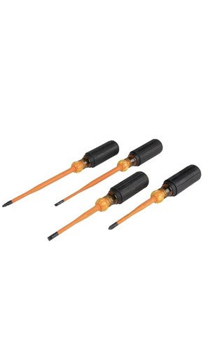 Klein Tools 33734INS Set di cacciaviti isolati a punta sottile 4 pezzi - Foto 1 di 13