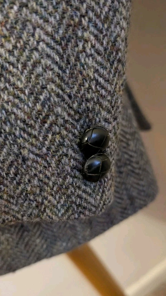 Vintage Brook Taverner Harriss Tweed Green Blazer 100% Wool, UK 40R, EU 50, US40 - Image 3 of 4