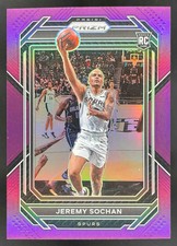2022-23 Panini Prizm Prizms Purple #263 Jeremy Sochan RC /99