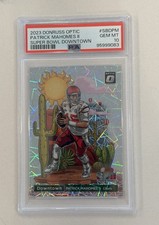 2023 Panini Donruss Optic PATRICK MAHOMES II Super Bowl Downtown PSA 10 Chiefs