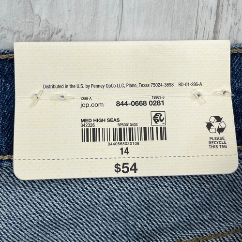 a.n.a High Rise Loose Fit Wide Leg Boho Cotton Denim Jeans Misses 14 - Picture 4 of 10