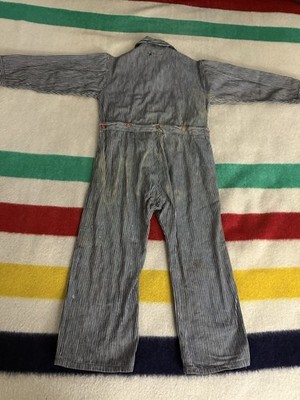 1940年代　Super Big Jack Overalls Vintage 30s 40s WW2 Reliance Big Yank Junior Hickory Coveralls
