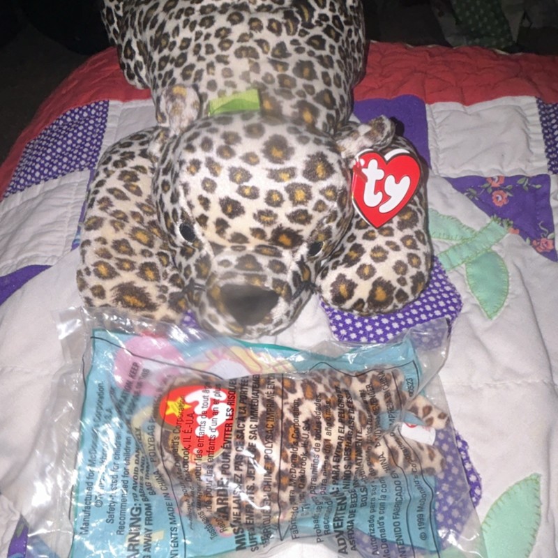 Ty Speckles Leopard Plush Pillow Pals 1998 All Ages 3-4 8-11 Years Toy