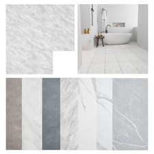 16-28x Self Adhesive Tiles Sticker Flooring Kitchen Bathroom Home Marble Effect