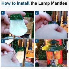 Upgrade Camping Lantern Accessories, Camping Lantern Mantles for Coleman Standar