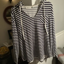 Striped Women s Lightweight Hoodie 3XL