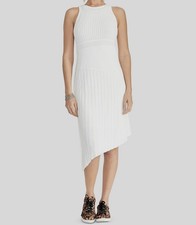 Rachel Roy Women's White Sleeveless Casual Sweater Sheath Dress Size S