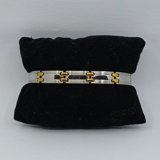 Blackjack Stainless Steel Two Toned Bracelet 47.2g 8.5" 11.2mm