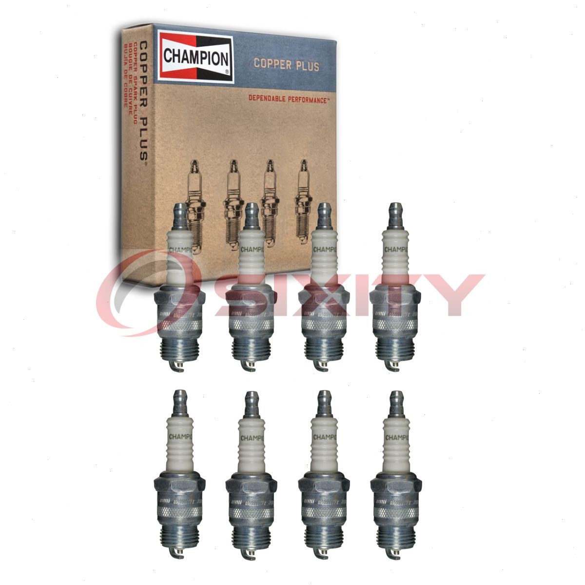 8 pc Champion Copper Plus Spark Plugs for 1964-1970 Ford Mustang 4.7L 7.0L yo