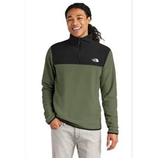 The North Face Men's TKA Glacier Quarter Zip Lightweight Fleece Sz Small Thyme