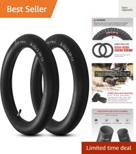 2-Pack 3.00/3.50-14 90/100-14 Dirt Bike Inner Tubes with TR4 Straight Valve, ...