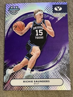 Richie Saunders 2025-26 Bowman University s Best #74 Purple Refractor #/250