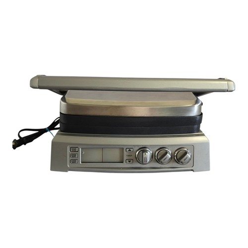 Cuisinart Griddler Elite GR-300 Indoor Grill Press Stainless TESTED & WORKING!
